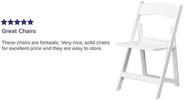 Alt view image 6 of 14 - 4 Pk. HERCULES Series 1000 lb. Capacity White Resin Folding Chair with Slatted Seat