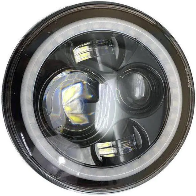 Alt view image 9 of 10 - RS3037050-C - ColorSMART Jeep JK 7in Headlight & 4in Foglight Complete Kit w/ Chasing