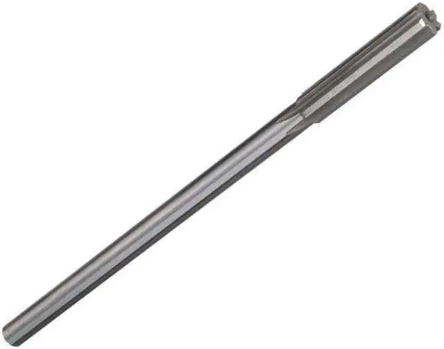 Alt view image 4 of 8 - Drill America DWRR Series Qualtech High-Speed Steel Chucking Reamer, Straight Flute, Round Shank, Uncoated (Bright) Finish, #10 Size (Pack of 1)