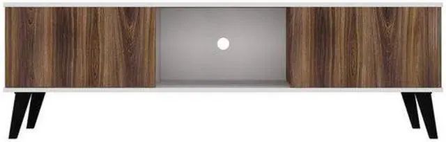 Alt view image 11 of 14 - Doyers 62.20 TV Stand in White and Nut Brown