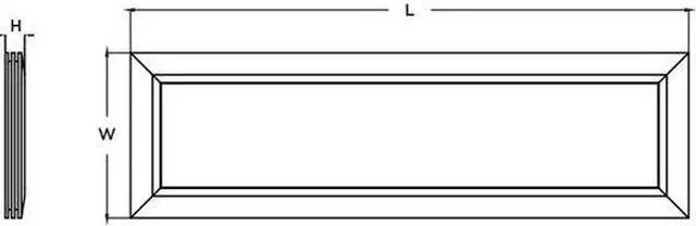 Alt view image 3 of 3 - AFX SLL12483200L30D1SN Sloane LED Linear Surface Mount - Satin Nickel