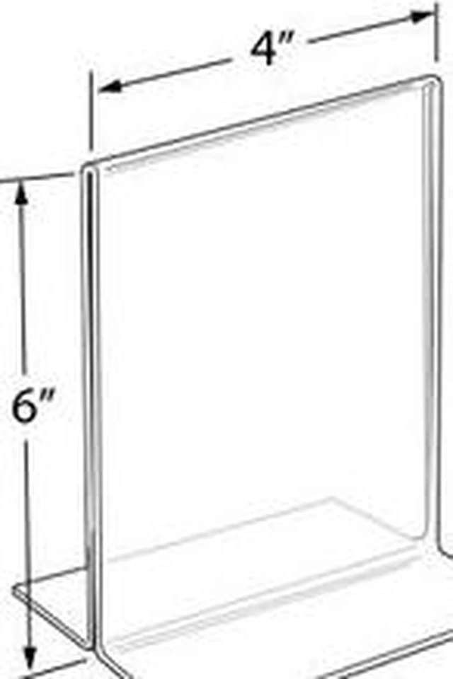 Alt view image 3 of 4 - Azar 152726 4-Inch by 6-Inch Vertical Double-Sided Stand Up Sign Holder, 10 Count