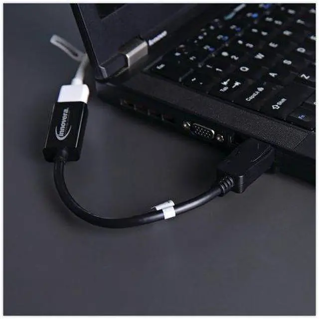 Alt view image 11 of 17 - Innovera Display Port-Hdmi Adapter, Display Port; Hdmi, 0.65 Ft, Black 30042