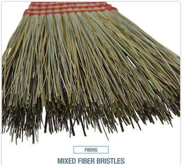 Alt view image 6 of 8 - Boardwalk - UNS 920Y - Maid Broom, Mixed Fiber Bristles, 55 Wood Handle, Natural, 12/Carton