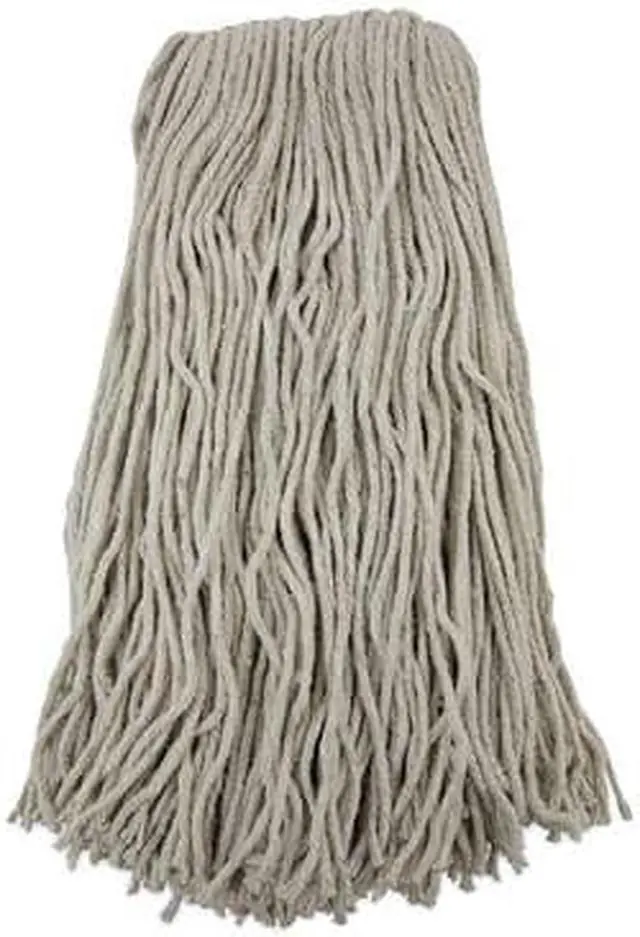Alt view image 9 of 20 - Boardwalk Cut-End Wet Mop Head Cotton No. 32 White 2032CEA