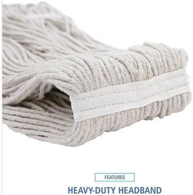 Alt view image 14 of 20 - Boardwalk Cut-End Wet Mop Head Cotton No. 32 White 2032CEA