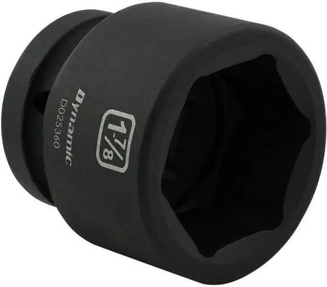 Alt view image 3 of 7 - DYNAMIC D025360 1" Drive Standard Socket, Black Phosphate, Tools 1-7/8" X 1"