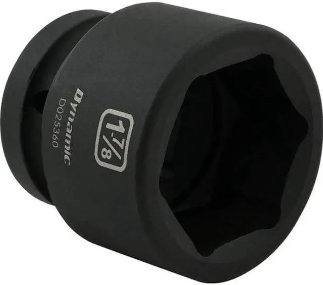 Alt view image 4 of 7 - DYNAMIC D025360 1" Drive Standard Socket, Black Phosphate, Tools 1-7/8" X 1"