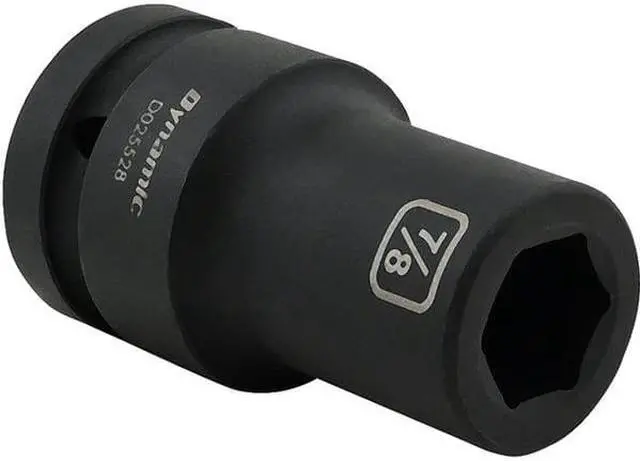 Alt view image 3 of 7 - DYNAMIC D025528 1" Drive Deep Socket, Black Phosphate, Tools 7/8" X 1" Drive, 6