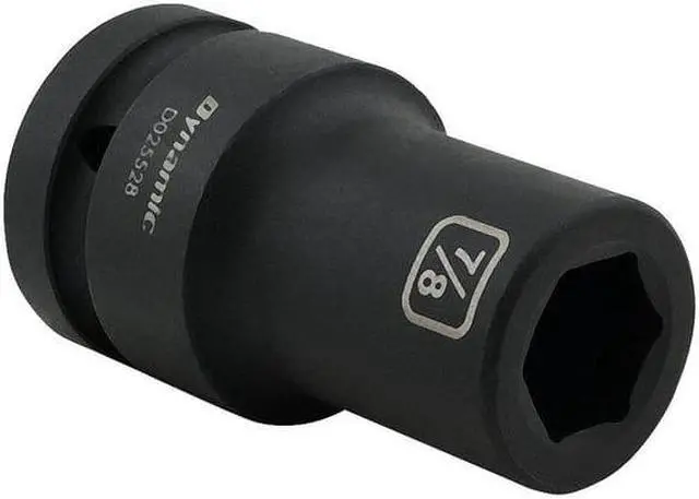 Alt view image 5 of 7 - DYNAMIC D025528 1" Drive Deep Socket, Black Phosphate, Tools 7/8" X 1" Drive, 6