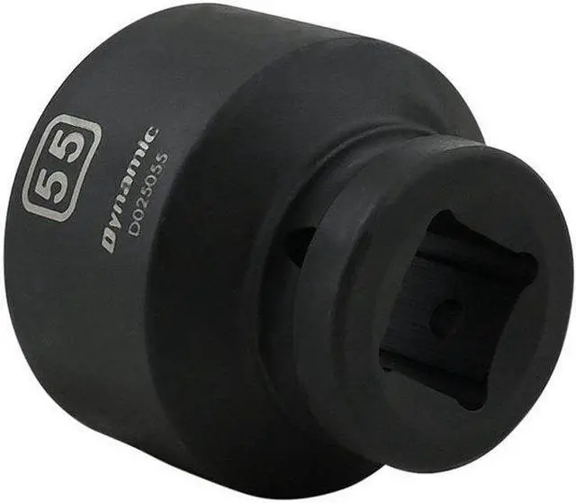 Alt view image 4 of 7 - DYNAMIC D025055 1" Drive Standard Socket, Black Phosphate, Tools 55MM X 1"
