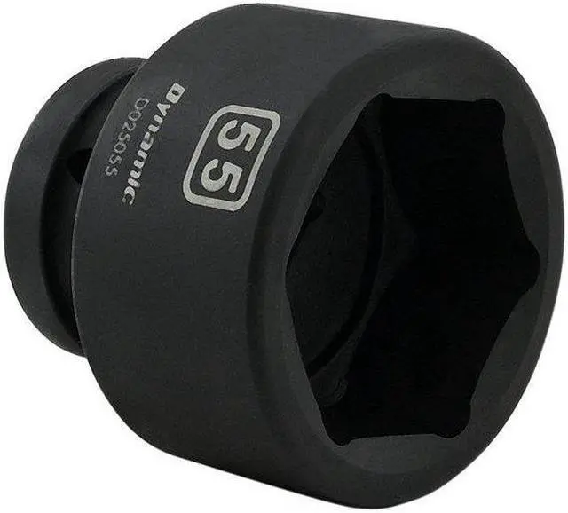 Alt view image 5 of 7 - DYNAMIC D025055 1" Drive Standard Socket, Black Phosphate, Tools 55MM X 1"