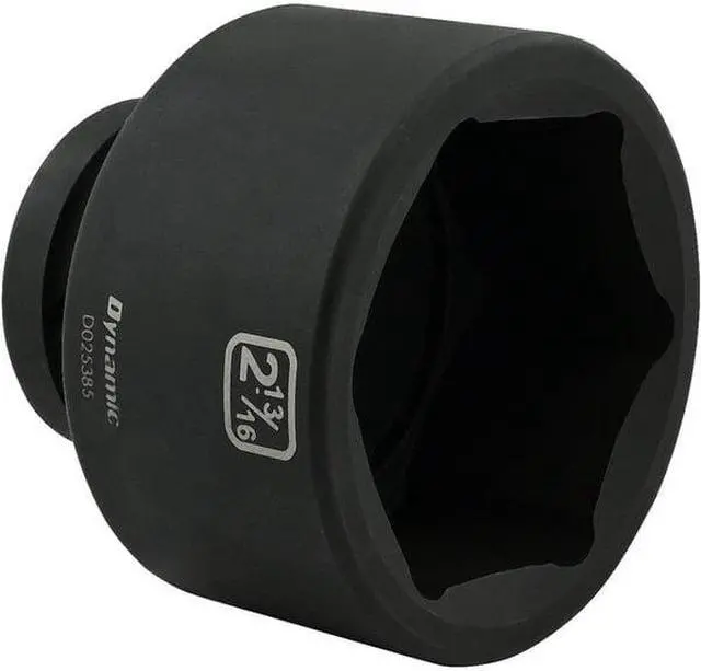 Alt view image 3 of 7 - DYNAMIC D025385 1" Drive Standard Socket, Black Phosphate, Tools 2-13/16" X 1"