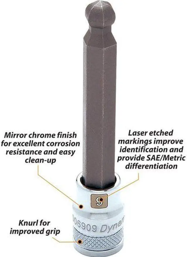 Alt view image 2 of 4 - DYNAMIC D006906 3/8" Drive, 6mm Metric Socket, Hex Points
