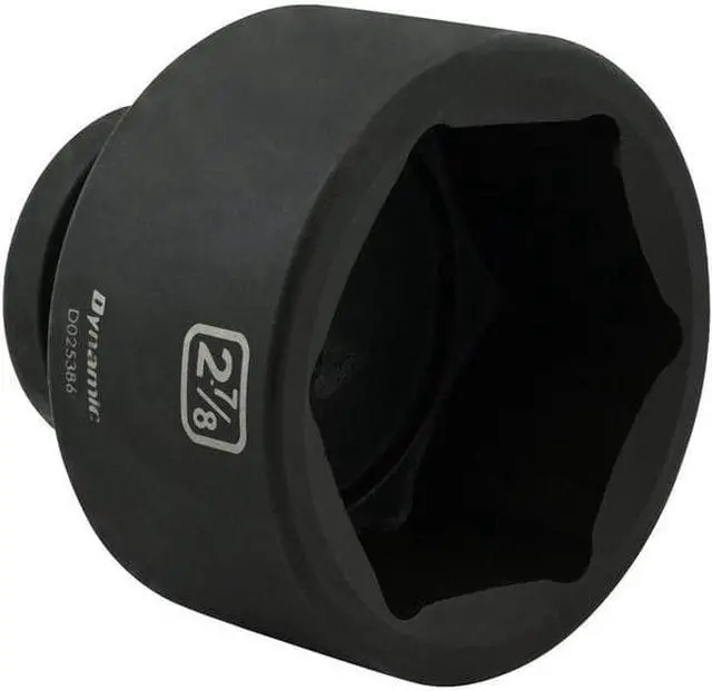 Alt view image 3 of 7 - DYNAMIC D025386 1" Drive Standard Socket, Black Phosphate, Tools 2-7/8" X 1"