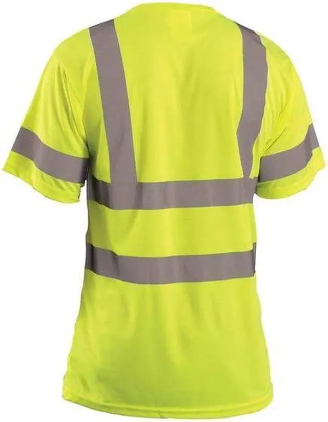 Alt view image 3 of 3 - OCCUNOMIX LUX-SSETP3B-YXL T-Shirt, 3, R, Polyester, Yellow, XL