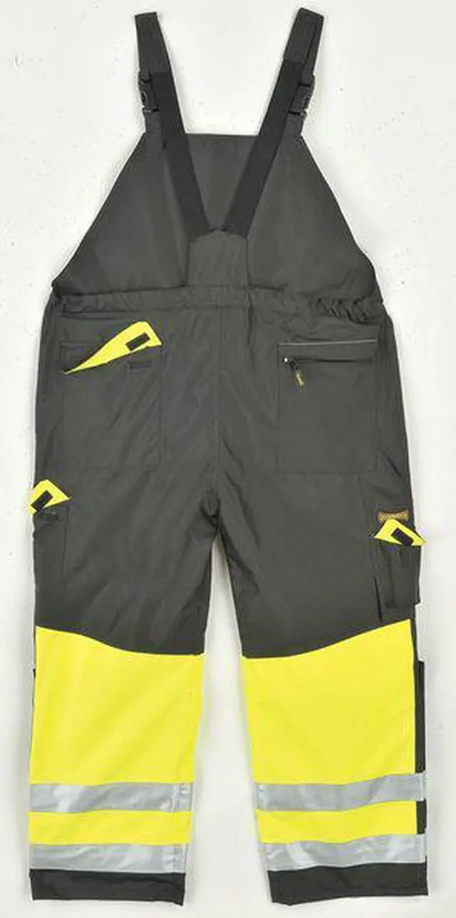 Alt view image 5 of 5 - OCCUNOMIX SP-BIB-BY2X Men's Rain Bib Overall, PVC, snaps, Yellow, 2XL