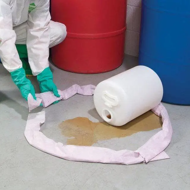 Alt view image 2 of 6 - PIG PIG309 Sorbent Sock, 1 gal, 2 in x 48 in, Acids, Pink, 4 PK