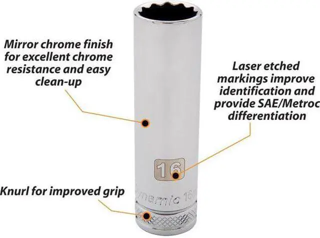 Alt view image 2 of 7 - DYNAMIC D015723 1/2" Drive, 23mm Metric Socket, 12 Points
