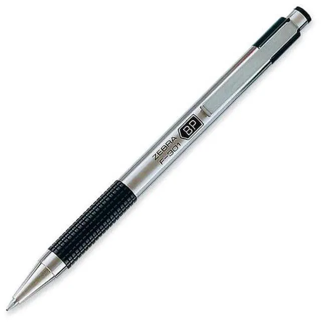 Alt view image 4 of 7 - Zebra Ballpoint Pen Refillable .7mm Stainless Steel/Black 27111