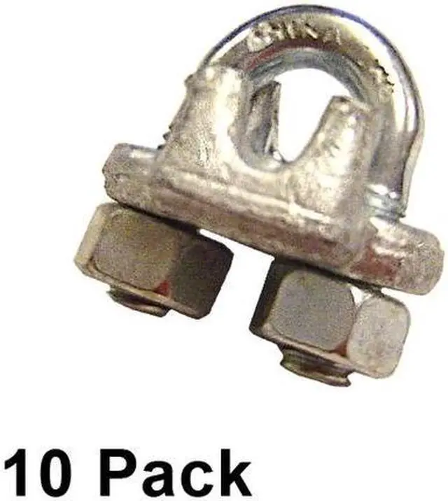 Alt view image 2 of 2 - US CARGO CONTROL GDFWRC916-10PK 9/16" Galvanized Drop Forged Wire Rope Clips