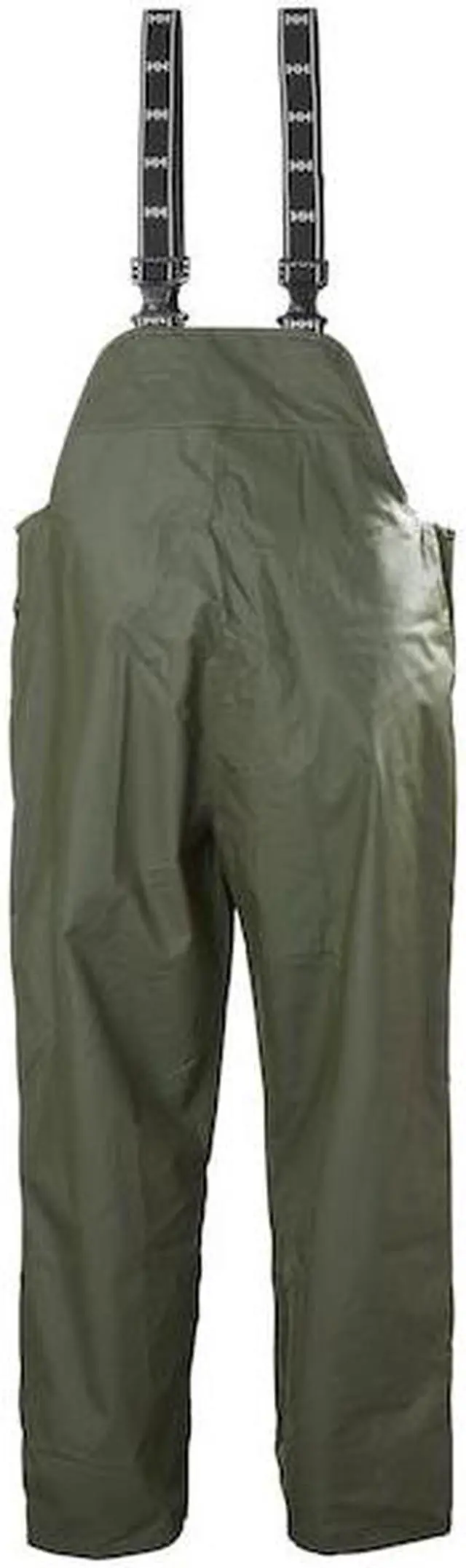 Alt view image 2 of 2 - HELLY HANSEN 70529_480-6XL Rain Bibs,PVC/Polyester,Army Green,6XL