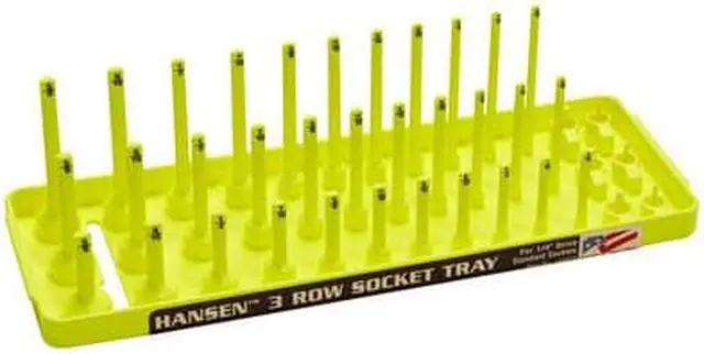 Main image of HANSEN GLOBAL 14073 Fractional Three Row Socket Tray for 1/4" Drive Sockets,