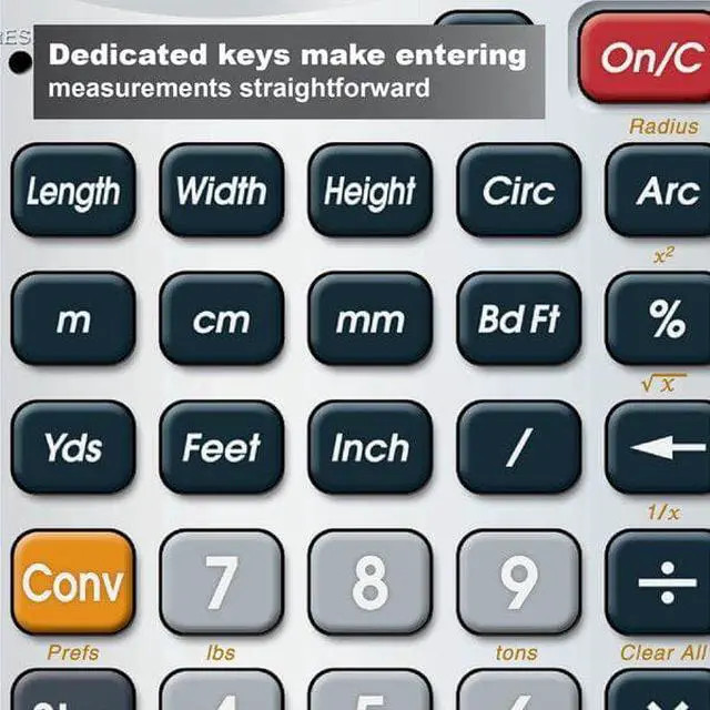 Alt view image 18 of 20 - Calculator,Construction,5.5x0.5x2.9 CALCULATED INDUSTRIES 4020