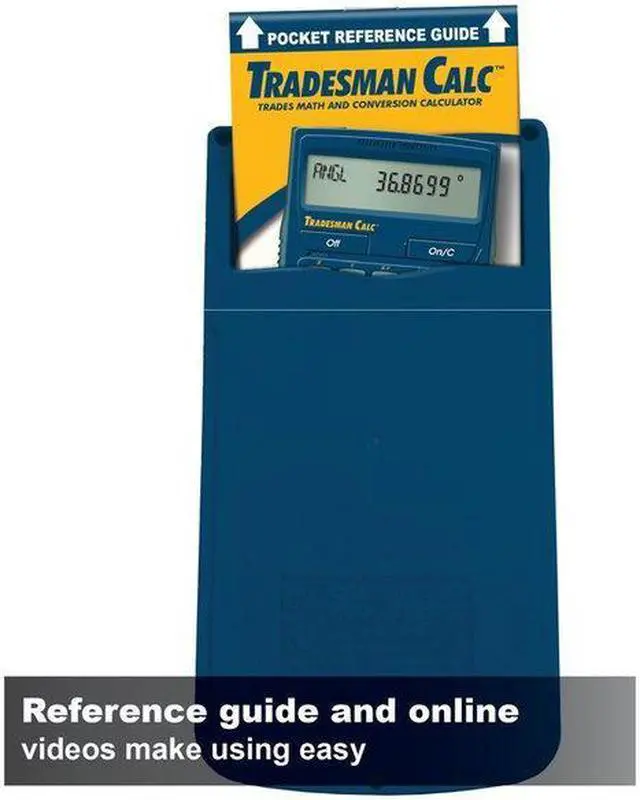 Alt view image 8 of 13 - Tradesman Calculator,Portable,LCD CALCULATED INDUSTRIES 4400