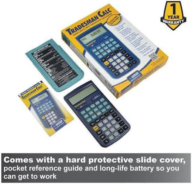 Alt view image 11 of 13 - Tradesman Calculator,Portable,LCD CALCULATED INDUSTRIES 4400