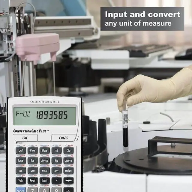Alt view image 17 of 18 - CALCULATED INDUSTRIES 8030 Conversion Calculator Plus,Portable,LCD