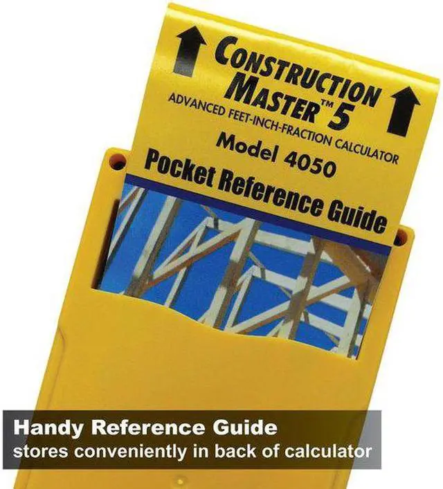 Alt view image 18 of 19 - CALCULATED INDUSTRIES 4050 Construction Calculator,5 5/8 Lx3 In W