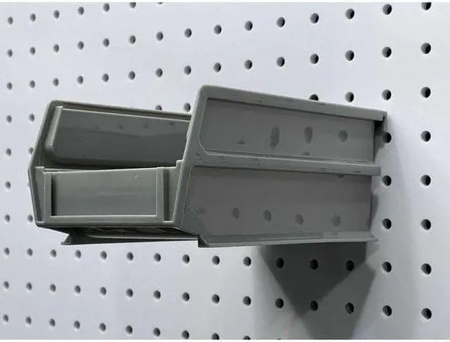 Alt view image 4 of 5 - Pegboard Bin,Silver,1/4In Hole,Round,PK5 DURAHOOK 77500