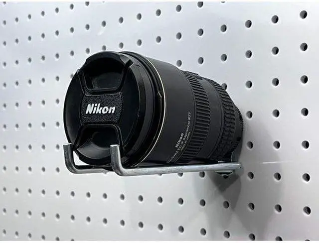 Alt view image 5 of 8 - DuraHook 5-3/4 In. Double Rod 80 Degree Bend 1/4 In. Dia. Zinc Plated Steel Pegboard Hook for DuraBoard, 10 Pack