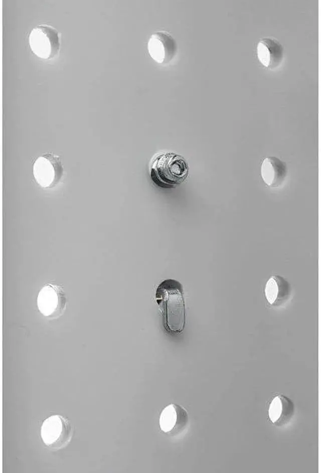 Alt view image 5 of 6 - Triton Products 71813 DuraHook 8-Inch Single Rod 30 Degree Bend 1/4-Inch DiameterZinc Plated Steel Pegboard Hook for DuraBoard or 1/8 Inch and 1/4 Inch Pegboard, 5-Pack