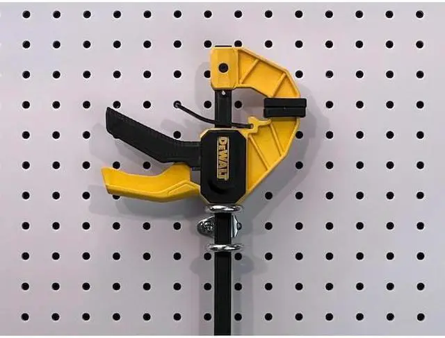 Alt view image 5 of 7 - Triton Products 74212 DuraHook 1-7/8-Inch Double Ring 3/4-Inch I.D. Zinc Plated Steel Tool Holder for DuraBoard or 1/8 Inch and 1/4 Inch Pegboard, 10-Pack