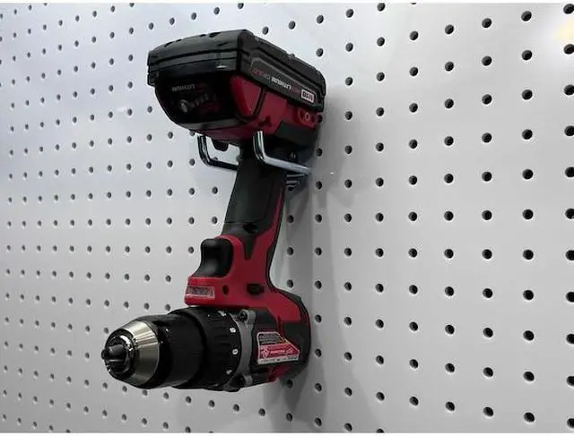 Alt view image 5 of 8 - Triton Products 72318 DuraHook 2-3/4-Inch Double Rod 80-Degree Bend 1/4-Inch Diameter Zinc Plated Steel Pegboard Hook for DuraBoard or 1/8 Inch and 1/4 Inch Pegboard, 10-Pack