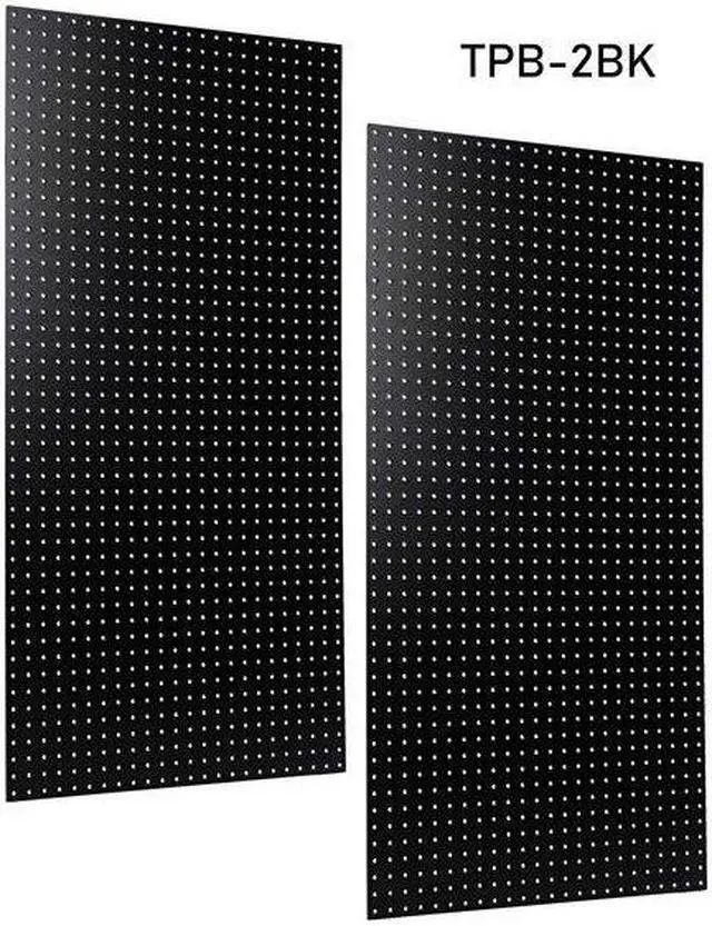 Alt view image 6 of 6 - Tempered Wood Pegboard TPB-2BKF 24-Inch W x 48-Inch H x 1/4-Inch D Custom Painted Heavy Duty Round Hole Pegboards Jet Black