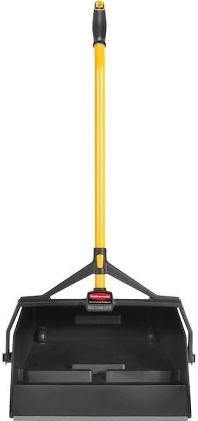 Alt view image 9 of 10 - Rubbermaid Commercial Debris Pan Wet/Dry 32 oz Cap 16-7/8"x12"x29" Black 2018806