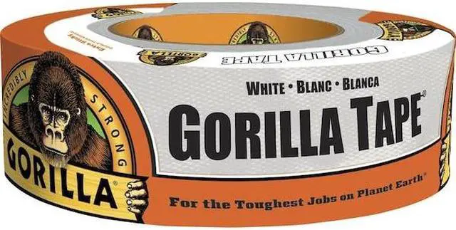 Alt view image 9 of 20 - GORILLA GLUE 6025001 Duct Tape,Round,White,5-3/4 in. dia.