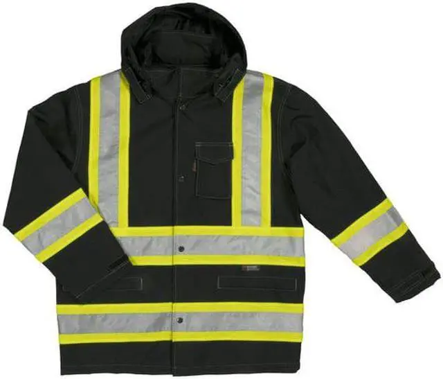 Alt view image 3 of 4 - TOUGH DUCK S37411 Hi-Vis Rain Pants,XL,Orange