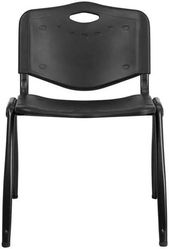 Alt view image 17 of 17 - 5 Pk. HERCULES Series 880 lb. Capacity Black Plastic Stack Chair