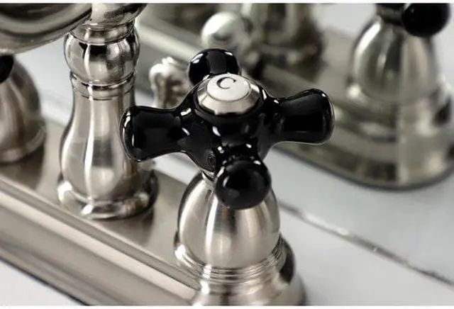 Alt view image 3 of 7 - Kingston Brass KB1608PKX 4" Centerset Lavatory Faucet with Retail Pop-Up, SN
