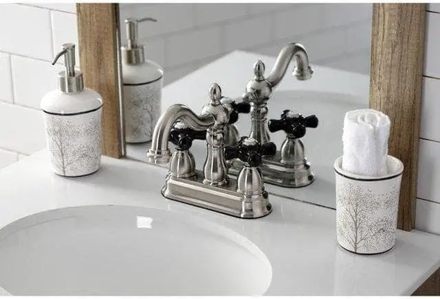 Alt view image 5 of 7 - Kingston Brass KB1608PKX 4" Centerset Lavatory Faucet with Retail Pop-Up, SN