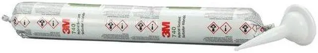 Alt view image 5 of 6 - 3M 740 UV Polymer Adhesive Sealant, 20 oz, Sausage Pack, Gray, Polymer Base, 740