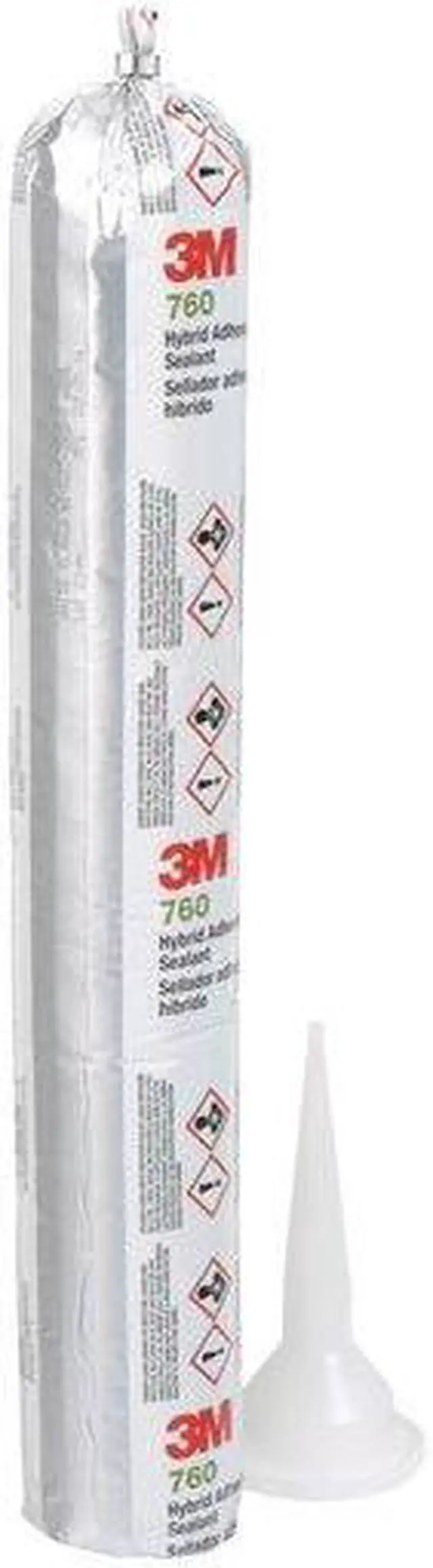 Alt view image 2 of 4 - 3M 760 UV Polymer Adhesive Sealant, 20 oz, Sausage Pack, White, Polymer Base,