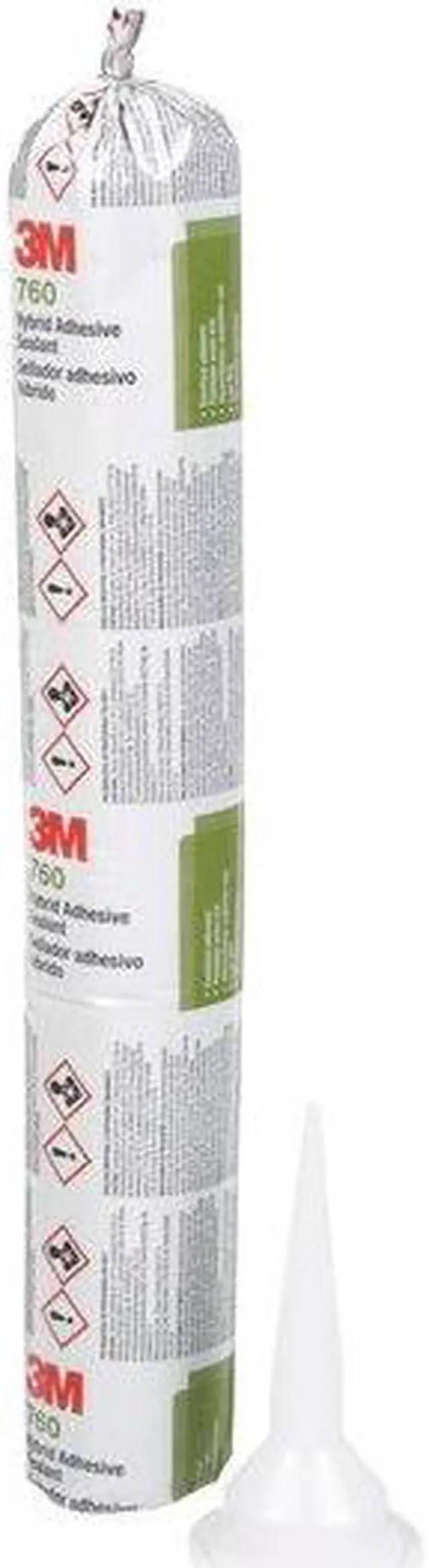 Alt view image 4 of 4 - 3M 760 UV Polymer Adhesive Sealant, 20 oz, Sausage Pack, White, Polymer Base,