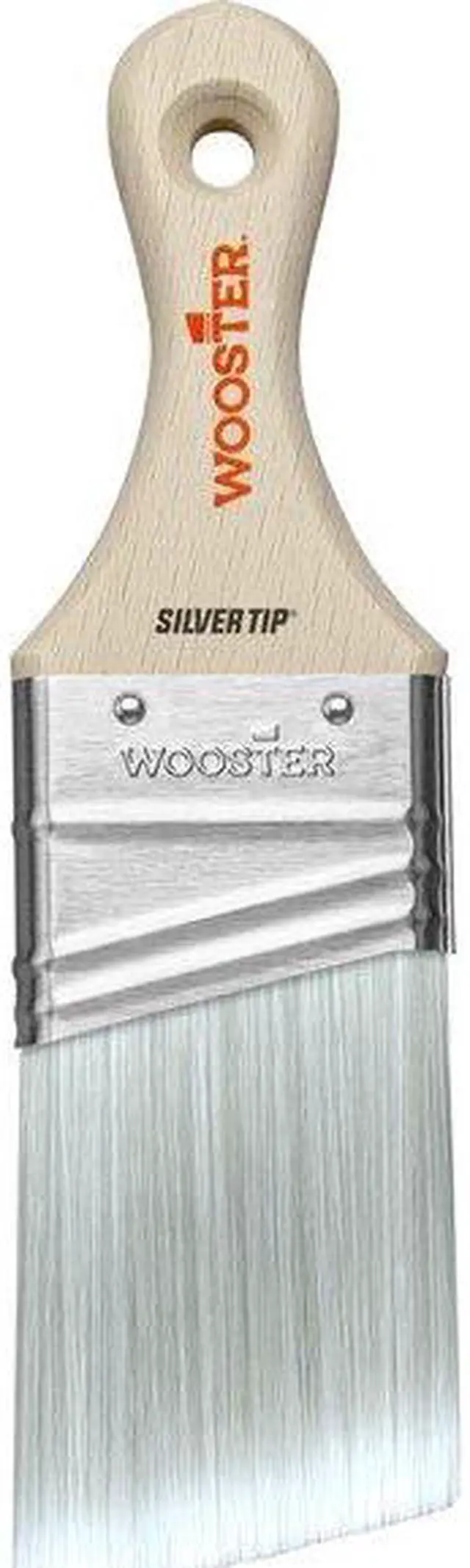 Alt view image 10 of 10 - WOOSTER 5225-2 2" Short Angle Sash Soft, Silver CT Polyester Bristle, Paint