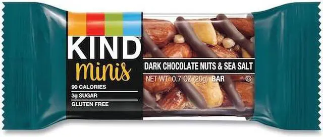 Alt view image 13 of 18 - Minis, Dark Chocolate Nuts/Sea Salt, 0.7 oz, 10/Pack 27959