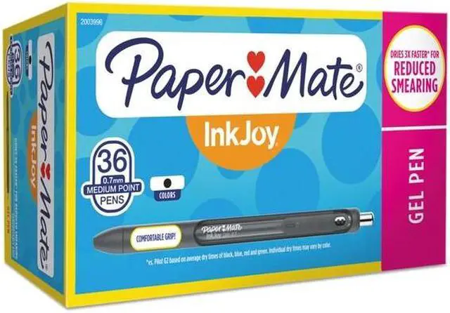 Alt view image 13 of 13 - InkJoy Gel Retractable Pen Office Pack, Black Ink, 0.7mm, 36/Pack